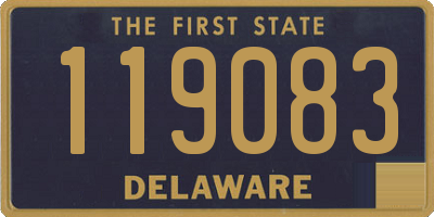 DE license plate 119083