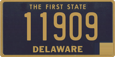 DE license plate 11909