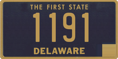 DE license plate 1191