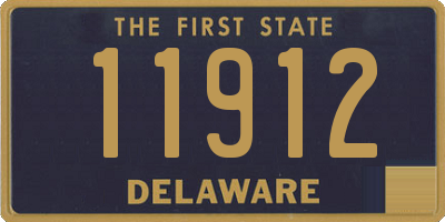 DE license plate 11912