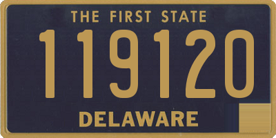 DE license plate 119120