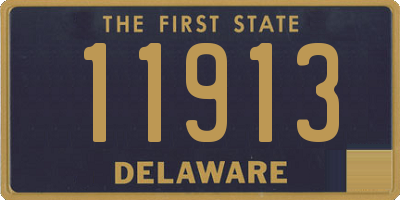 DE license plate 11913