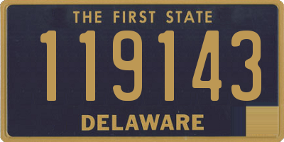 DE license plate 119143