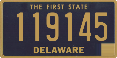 DE license plate 119145