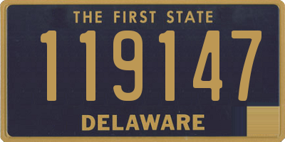 DE license plate 119147