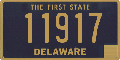 DE license plate 11917