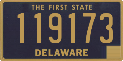 DE license plate 119173