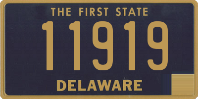 DE license plate 11919