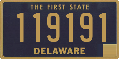 DE license plate 119191