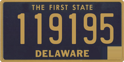 DE license plate 119195