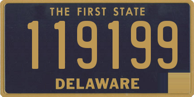 DE license plate 119199