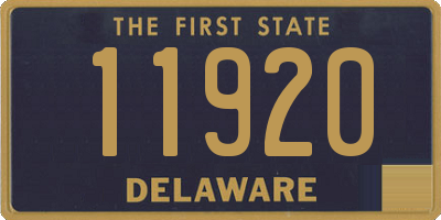 DE license plate 11920