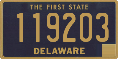 DE license plate 119203