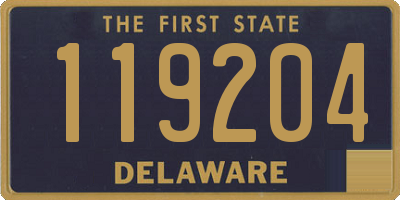 DE license plate 119204