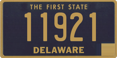 DE license plate 11921