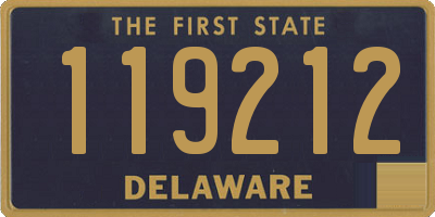 DE license plate 119212