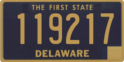 DE license plate 119217