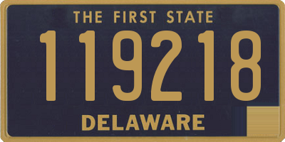 DE license plate 119218