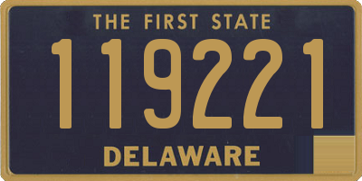 DE license plate 119221