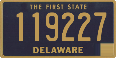 DE license plate 119227