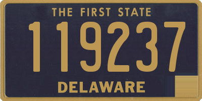 DE license plate 119237