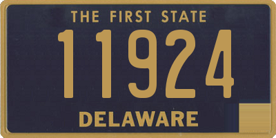 DE license plate 11924