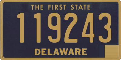 DE license plate 119243