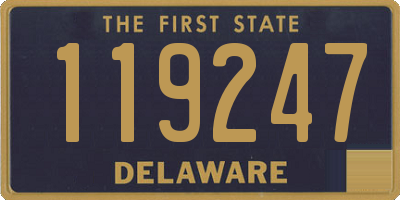 DE license plate 119247