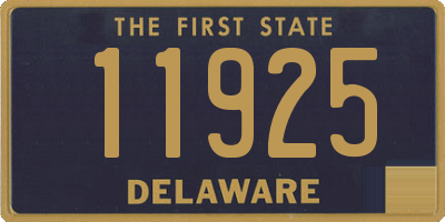 DE license plate 11925