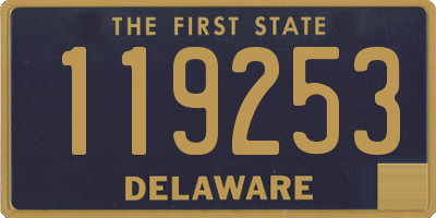 DE license plate 119253