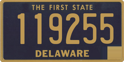 DE license plate 119255