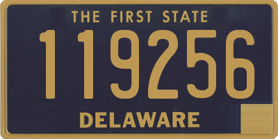 DE license plate 119256