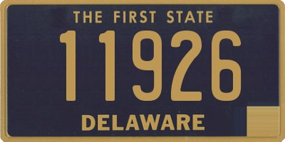 DE license plate 11926