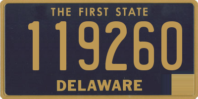 DE license plate 119260