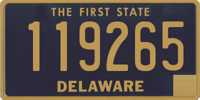 DE license plate 119265