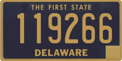 DE license plate 119266