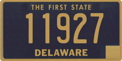 DE license plate 11927