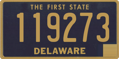 DE license plate 119273