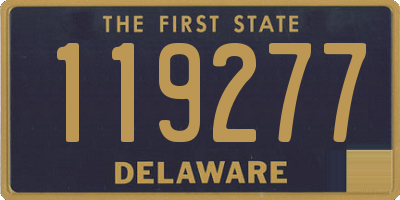 DE license plate 119277