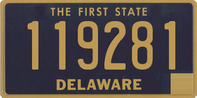 DE license plate 119281