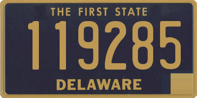 DE license plate 119285