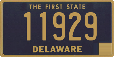 DE license plate 11929