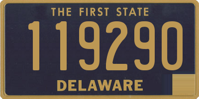 DE license plate 119290