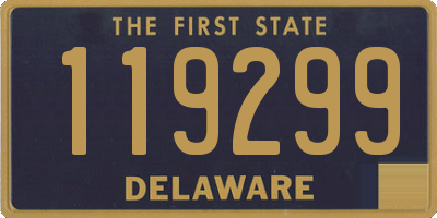 DE license plate 119299