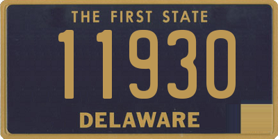 DE license plate 11930