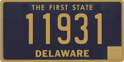 DE license plate 11931