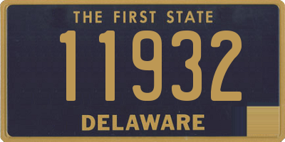 DE license plate 11932