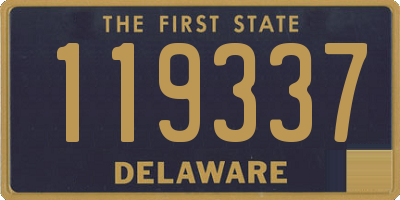 DE license plate 119337