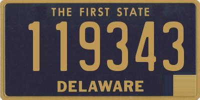 DE license plate 119343