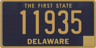 DE license plate 11935